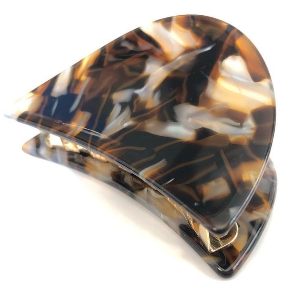 NEW Lele Sadoughi Butterfly Hair Clip Gingerbread Brown